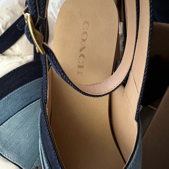 Coach Nettie Denim Clog Sandal Size 9 - Picture 11 of 12